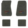 1968-1972 Chevrolet Chevelle Concours Wagon 4-Door floor mats with the Yesterdays Chevrolet logo in Essex 1038A Lt Charcoal carpet, illustration