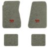1968-1972 Chevrolet Chevelle floor mats with the SS 454 Large logo in Essex 1053A Silver carpet, illustration