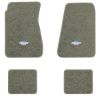 1968-1972 Chevrolet Chevelle floor mats with the Yenko Bar and Shield logo in Essex 1053A Silver carpet, illustration