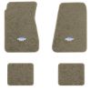 1968-1972 Chevrolet Chevelle floor mats with the Yenko Bar and Shield logo in Essex 1035A Beige carpet, illustration