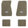 1968-1972 Chevrolet Chevelle floor mats with the Yenko Bar and Shield logo in Essex 1076A Prairie Tan carpet, illustration