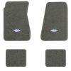 1968-1972 Chevrolet Chevelle floor mats with the Yenko Bar and Shield logo in Essex 1066A Gray carpet, illustration
