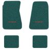 1968-1972 Chevrolet Chevelle floor mats with the Yenko / SC logo in Loop 05 Aqua carpet, illustration