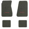 1968-1972 Chevrolet Chevelle floor mats with the Yenko / SC logo in Essex 1038A Lt Charcoal carpet, illustration