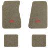 1968-1972 Chevrolet Chevelle floor mats with the SYC logo in Essex 1035A Beige carpet, illustration