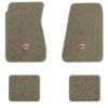 1968-1972 Chevrolet Chevelle floor mats with the SS in Filled Circle logo in Essex 1035A Beige carpet, illustration