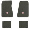 1968-1972 Chevrolet Chevelle floor mats with the SS in Filled Circle logo in Essex 1038A Lt Charcoal carpet, illustration