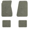 1968-1972 Chevrolet Chevelle floor mats with the Small SS 396 logo in Essex 1053A Silver carpet, illustration