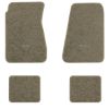 1968-1972 Chevrolet Chevelle floor mats with the Small SS 396 logo in Essex 1076A Prairie Tan carpet, illustration