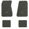 1968-1972 Chevrolet Chevelle floor mats with the Small SS 396 logo in Essex 1038A Lt Charcoal carpet, illustration