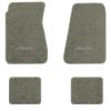 1968-1972 Chevrolet Chevelle Malibu floor mats with the Malibu 64-72 Model logo in Essex 1053A Silver carpet, illustration
