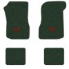 1973 Chevrolet Chevelle floor mats with the SS 454 Large logo in Loop 08 Dark Green carpet, illustration
