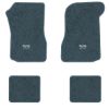 1973 Chevrolet Chevelle floor mats with the SS 454 logo in Essex 1017A Lapis Blue carpet, illustration