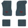 1973 Chevrolet Chevelle floor mats with the SS 454 Large logo in Essex 1017A Lapis Blue carpet, illustration