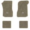 1973 Chevrolet Chevelle floor mats with the SS 454 logo in Essex 1035A Beige carpet, illustration