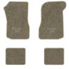1973 Chevrolet Chevelle floor mats with the Chevelle SS logo in Essex 1076A Prairie Tan carpet, illustration