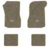 1973 Chevrolet Chevelle floor mats with the SS 454 logo in Essex 1076A Prairie Tan carpet, illustration