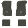 1973 Chevrolet Chevelle floor mats with the SS 454 logo in Essex 1038A Lt Charcoal carpet, illustration