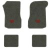 1973 Chevrolet Chevelle floor mats with the SS 454 Large logo in Essex 1038A Lt Charcoal carpet, illustration