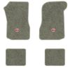 1973 Chevrolet Chevelle floor mats with the SS in Filled Circle logo in Essex 1053A Silver carpet, illustration
