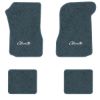 1973 Chevrolet Chevelle floor mats with the Chevelle in Script 71-77 Model logo in Essex 1017A Lapis Blue carpet, illustration