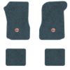 1973 Chevrolet Chevelle floor mats with the SS in Filled Circle logo in Essex 1017A Lapis Blue carpet, illustration
