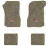 1973 Chevrolet Chevelle floor mats with the SS in Filled Circle logo in Essex 1035A Beige carpet, illustration