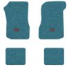 1973 Chevrolet Chevelle floor mats with the SS in Outline Circle logo in Loop 09 Medium Blue carpet, illustration