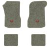 1973 Chevrolet Chevelle floor mats with the SS in Outline Circle logo in Essex 1053A Silver carpet, illustration