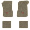 1973 Chevrolet Chevelle floor mats with the SS in Outline Circle logo in Essex 1035A Beige carpet, illustration