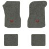 1973 Chevrolet Chevelle floor mats with the SS in Outline Circle logo in Essex 1066A Gray carpet, illustration