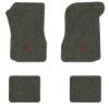 1973 Chevrolet Chevelle floor mats with the SS in Outline Circle logo in Essex 1038A Lt Charcoal carpet, illustration