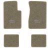 1962-1967 Chevrolet Chevy II Nova floor mats with the Super Sport 2 Lines in Script Letters logo in Essex 1035A Beige carpet, illustration