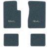 1962-1967 Chevrolet Chevy II Nova floor mats with the Nova logo in Essex 1017A Lapis Blue carpet, illustration
