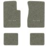 1962-1967 Chevrolet Chevy II Nova floor mats with the Nova SS logo in Essex 1053A Silver carpet, illustration