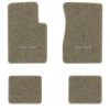 1962-1967 Chevrolet Chevy II Nova floor mats with the Nova SS logo in Essex 1035A Beige carpet, illustration