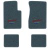 1962-1967 Chevrolet Chevy II floor mats with the Heartbeat of America logo in Essex 1017A Lapis Blue carpet, illustration