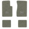 1962-1967 Chevrolet Chevy II floor mats with the Super Sport 2 Lines in Script Letters logo in Essex 1053A Silver carpet, illustration