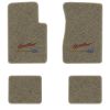 1962-1967 Chevrolet Chevy II floor mats with the Yesterdays Chevrolet logo in Essex 1076A Prairie Tan carpet, illustration