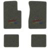 1962-1967 Chevrolet Chevy II floor mats with the Yesterdays Chevrolet logo in Essex 1038A Lt Charcoal carpet, illustration