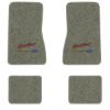 1968 Chevrolet Chevy II floor mats with the Yesterdays Chevrolet logo in Essex 1053A Silver carpet, illustration