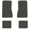 1968 Chevrolet Chevy II floor mats with the Heartbeat of America logo in Essex 1038A Lt Charcoal carpet, illustration