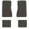 1968 Chevrolet Chevy II floor mats with the Yesterdays Chevrolet logo in Essex 1038A Lt Charcoal carpet, illustration