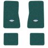 1968 Chevrolet Chevy II Nova floor mats with the Yenko Bar and Shield logo in Loop 05 Aqua carpet, illustration