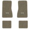1968 Chevrolet Chevy II Nova floor mats with the SS logo in Essex 1076A Prairie Tan carpet, illustration