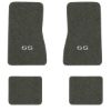 1968 Chevrolet Chevy II Nova floor mats with the SS logo in Essex 1038A Lt Charcoal carpet, illustration