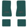 1968 Chevrolet Chevy II Nova floor mats with the Yenko / SC logo in Loop 05 Aqua carpet, illustration
