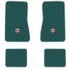 1968 Chevrolet Chevy II Nova floor mats with the SS in Filled Circle logo in Loop 05 Aqua carpet, illustration