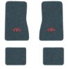 1968 Chevrolet Chevy II Nova floor mats with the SYC logo in Essex 1017A Lapis Blue carpet, illustration