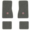 1968 Chevrolet Chevy II Nova floor mats with the SS in Filled Circle logo in Essex 1066A Gray carpet, illustration